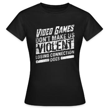 Gaming - T-shirt Femme - noir - Devant - AI Model Female 172 dark (172cm)