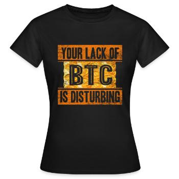 Bitcoin - T-shirt Femme - noir - Devant - AI Model Female 172 dark (172cm)