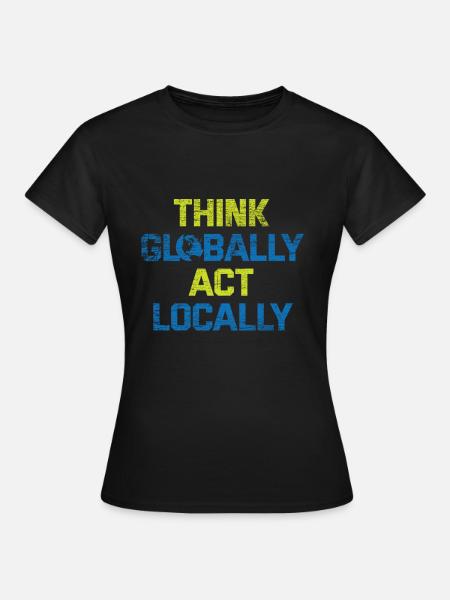 Klimawandel - Frauen T-Shirt - Schwarz