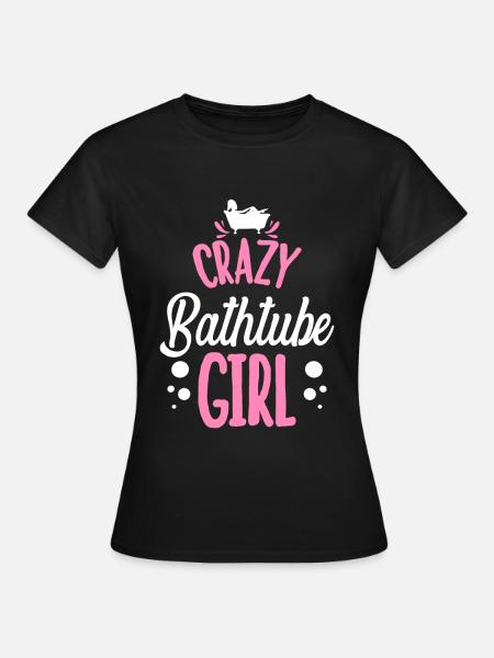 Bad Badewanne - Frauen T-Shirt - Schwarz