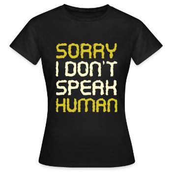 étranger - T-shirt Femme - noir - Devant - AI Model Female 172 dark (172cm)