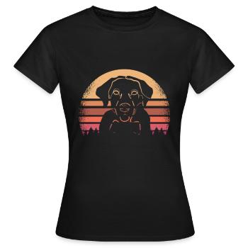 Labrador - T-shirt Femme - noir - Devant - AI Model Female 172 dark (172cm)