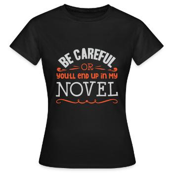 Auteur auteur du livre - T-shirt Femme - noir - Devant - AI Model Female 172 dark (172cm)