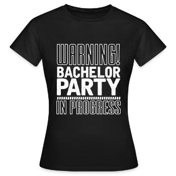 Soirée de célibataire - T-shirt Femme - noir - Devant - AI Model Female 172 dark (172cm)
