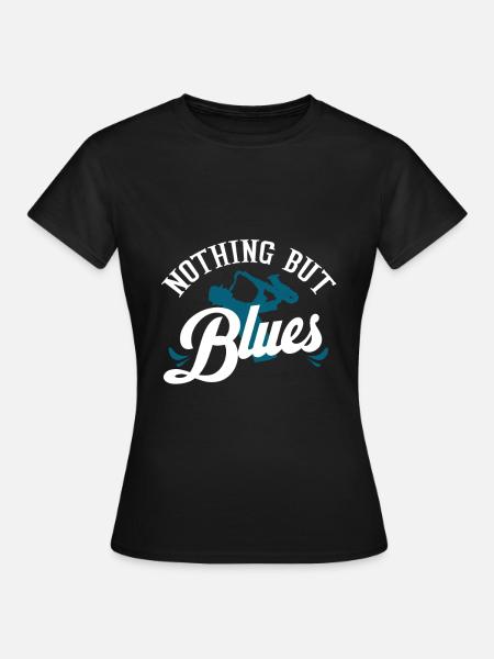 Blues - Frauen T-Shirt - Schwarz