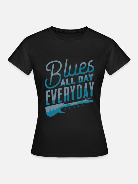 Blues - Frauen T-Shirt - Schwarz