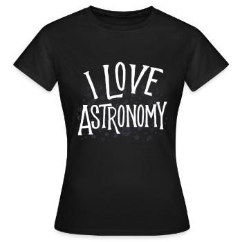astronomy - Women's T-Shirt - black - Front - AI Model Female 172 dark (172cm)