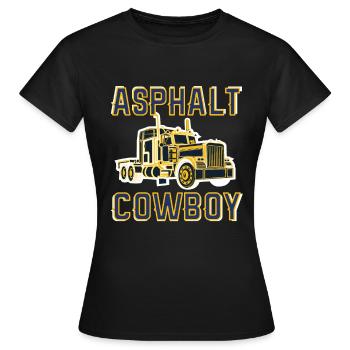 LKW Fahrer Brummi Fernfahrer Kraftfahrer Geschenk - Frauen T-Shirt - Schwarz - Vorne - AI Model Female 172 dark (172cm)