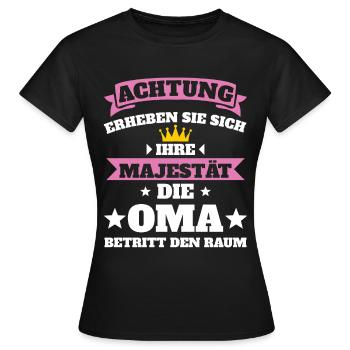 Oma Großmutter Beste Oma - Frauen T-Shirt - Schwarz - Vorne - AI Model Female 172 dark (172cm)