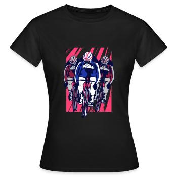 Cycling Team Sport Race - Women's T-Shirt - black - Front - AI Model Female 172 dark (172cm)