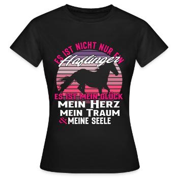 Es Ist Nicht Nur Ein Haflinger - Pferde Spruch - Frauen T-Shirt - Schwarz - Vorne - AI Model Female 172 dark (172cm)