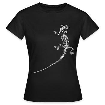 Dinosaurier, Fossilien, Paläontologe, - Frauen T-Shirt - Schwarz - Vorne - AI Model Female 172 dark (172cm)