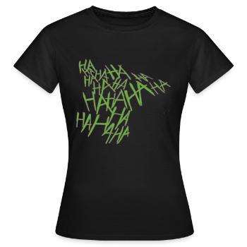 Halloween Joker Costume - Women's T-Shirt - black - Front - AI Model Female 172 dark (172cm)
