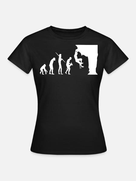 Climbing Evolution - T-shirt Femme - noir