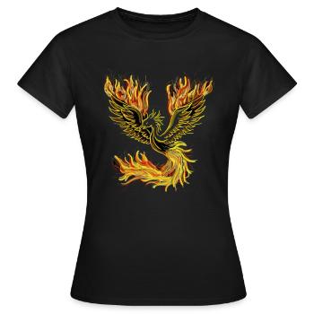 Phoenix - Women's T-Shirt - black - Front - AI Model Female 172 dark (172cm)