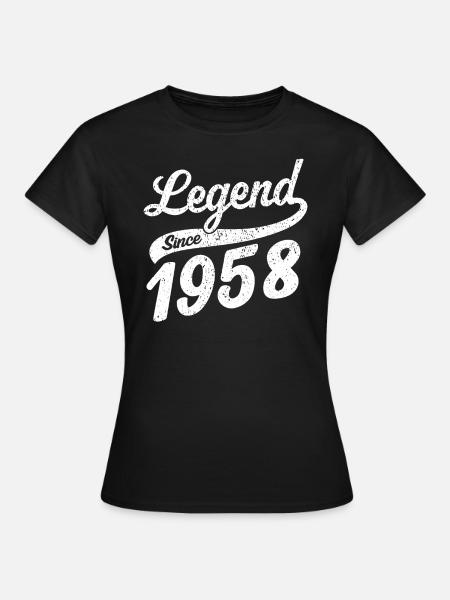 Legend Since 1958 - Dame-T-shirt - sort