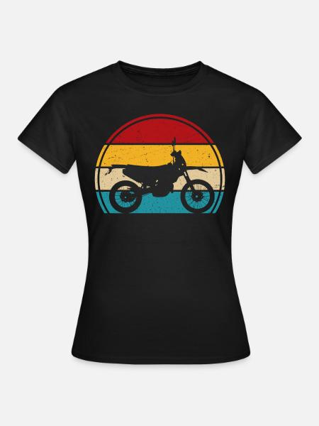 Retro motoCross supercross - Frauen T-Shirt - Schwarz