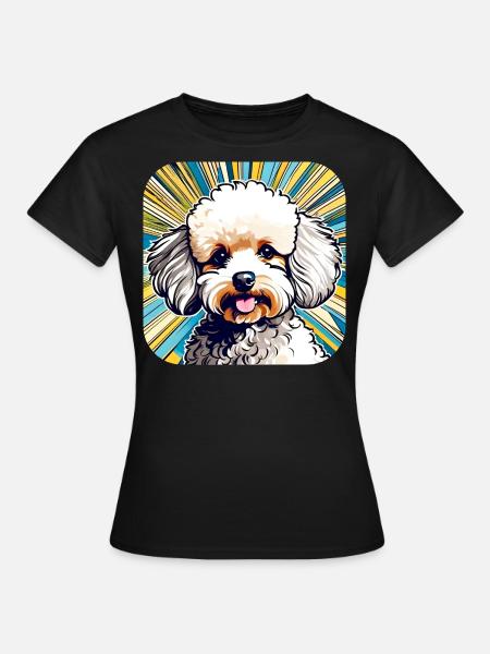 Niedlicher Zwergpudel II - Frauen T-Shirt - Schwarz