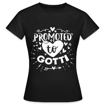Promu Gotti Marraine Suisse Taufgotti - T-shirt Femme - noir - Devant - AI Model Female 172 dark (172cm)