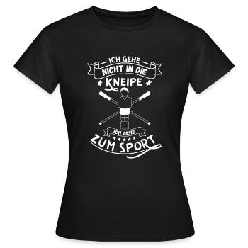 Nicht in die Kneipe, Tischkicker Tischfussball - Frauen T-Shirt - Schwarz - Vorne - AI Model Female 172 dark (172cm)