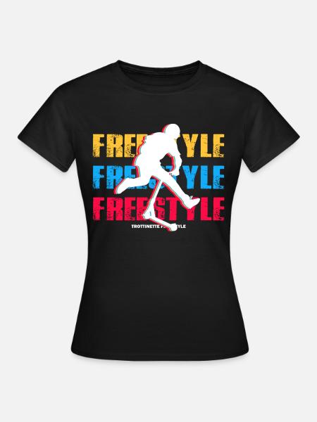 Freestyle-Roller - Frauen T-Shirt - Schwarz