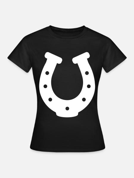 Hufeisen Icon - Frauen T-Shirt - Schwarz