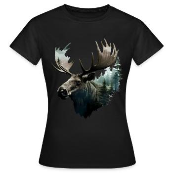 Élan - T-shirt Femme - noir - Devant - AI Model Female 172 dark (172cm)