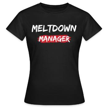 Gestionnaire de fusion - T-shirt Femme - noir - Devant - AI Model Female 172 dark (172cm)