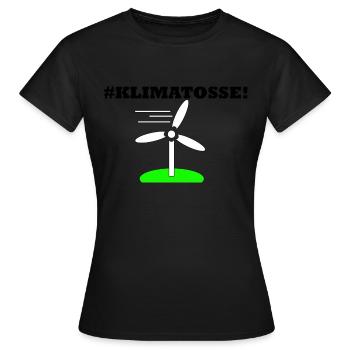 Klima simpleton - Frauen T-Shirt - Schwarz - Vorne - AI Model Female 172 dark (172cm)