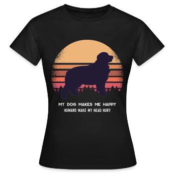 Maman bouvier bernoise - T-shirt Femme - noir - Devant - AI Model Female 172 dark (172cm)