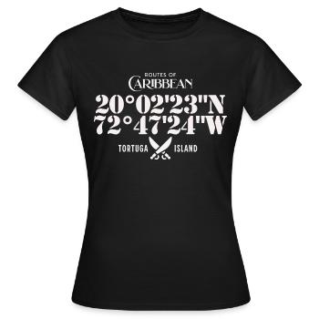 Tortuga Island - T-shirt Femme - noir - Devant - AI Model Female 172 dark (172cm)