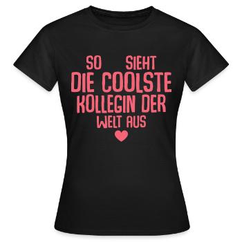 Arbeitskollegin Beste Kollegin - Frauen T-Shirt - Schwarz - Vorne - AI Model Female 172 dark (172cm)