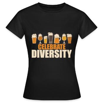 Bier Bierflasche Alkohol Weizenbier Spruch - Frauen T-Shirt - Schwarz - Vorne - AI Model Female 172 dark (172cm)
