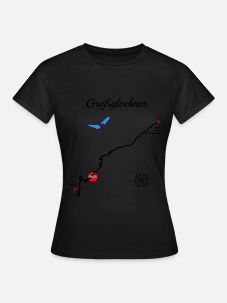 Großglockner Serpentine Pass in der Österreich Ra - Frauen T-Shirt - Schwarz