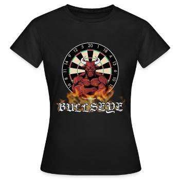 Fléchettes Bullseye - T-shirt Femme - noir - Devant - AI Model Female 172 dark (172cm)