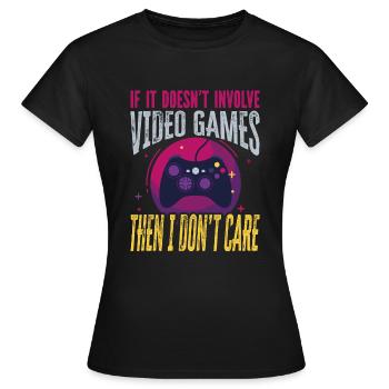 Gamer Gamer Designs - Women's T-Shirt - black - Front - AI Model Female 172 dark (172cm)
