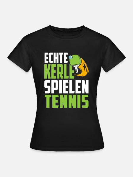 Tischtennis - Frauen T-Shirt - Schwarz