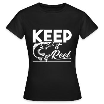 Pêche Poisson Poisson - T-shirt Femme - noir - Devant - AI Model Female 172 dark (172cm)
