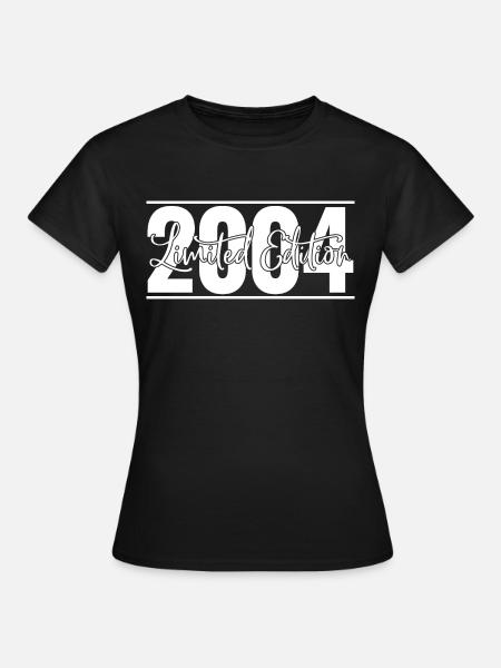 Limited edition 2004 - Geschenk zum 20. Geburtstag - Frauen T-Shirt - Schwarz