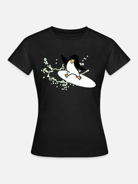 Wasserspritzer - Frauen T-Shirt - Schwarz