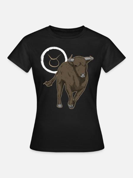 Sternzeichen Stier Taurus - Frauen T-Shirt - Schwarz