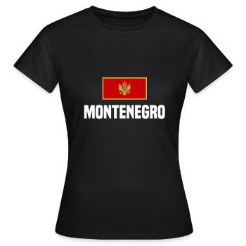 Montenegro! - Women's T-Shirt - black - Front - AI Model Female 172 dark (172cm)