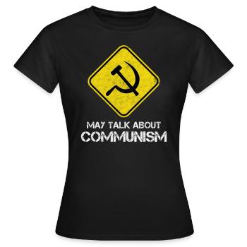 Drôle de slogan socialiste sur le socialisme ! - T-shirt Femme - noir - Devant - AI Model Female 172 dark (172cm)