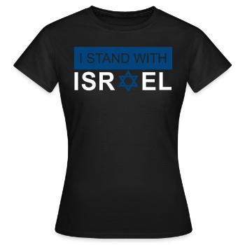Israël - T-shirt Femme - noir - Devant - AI Model Female 172 dark (172cm)