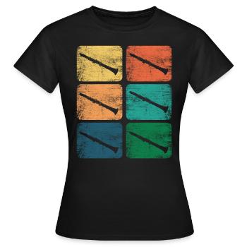 Clarinet - Women's T-Shirt - black - Front - AI Model Female 172 dark (172cm)