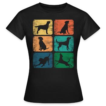 Labrador - T-shirt Femme - noir - Devant - AI Model Female 172 dark (172cm)