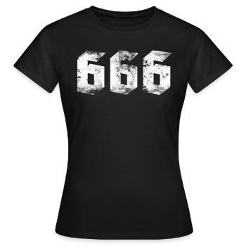 666 Métal lourd - T-shirt Femme - noir - Devant - AI Model Female 172 dark (172cm)