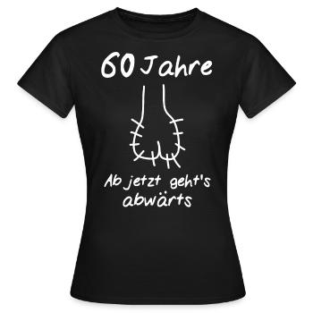 60 Geburtstag Mann 60 - Frauen T-Shirt - Schwarz - Vorne - AI Model Female 172 dark (172cm)