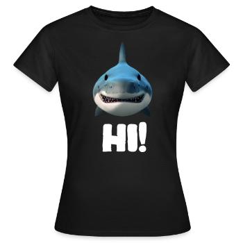 Hai - Frauen T-Shirt - Schwarz - Vorne - AI Model Female 172 dark (172cm)