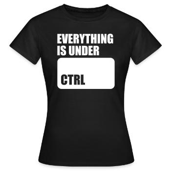 Admin Technicien Informatique Nerd - T-shirt Femme - noir - Devant - AI Model Female 172 dark (172cm)